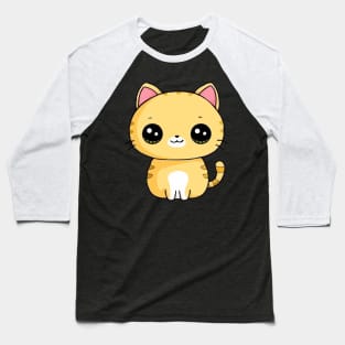 Chibi yellow Cat cute Baseball T-Shirt